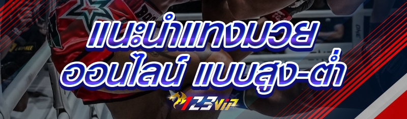 แนะนำแทงมวยออนไลน์ แบบสูง-ต่ำ