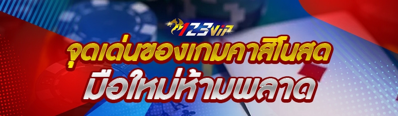 จุดเด่นของเกมคาสิโนสด มือใหม่ห้ามพลาด
